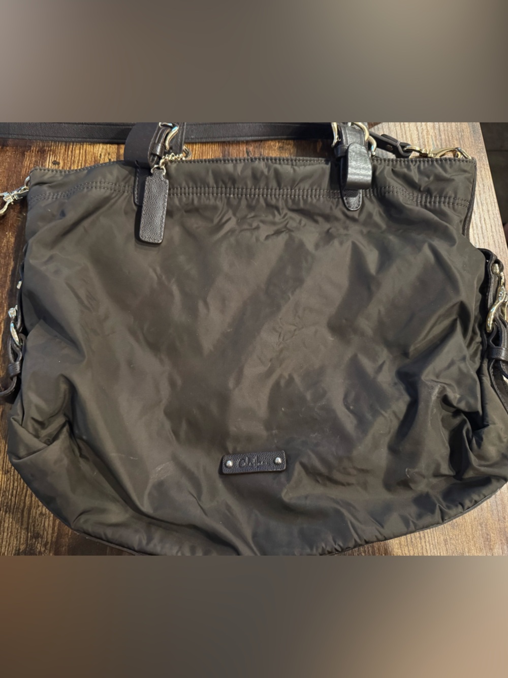 Cole Haan  Brown Nylon Shoulder Bag